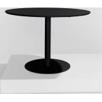 Mustat Futuristiset MDF-levystä valmistetut Pyöreät ruokapöydät läpimitaltaan 110cm 