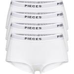 Pclogo Lady 4 Pack Solid Bc Lingerie Panties Hipsters/boyshorts Valkoinen Pieces