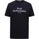 Miesten Mustat Ekologisesti tuotetut Koon M Lyhythihaiset Peak Performance O -kaula-aukkoiset Lyhythihaiset t-paidat 