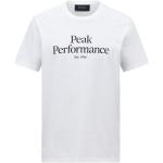 Miesten Valkoiset Ekologisesti tuotetut Koon S Lyhythihaiset Peak Performance O -kaula-aukkoiset Logo-t-paidat alennuksella 
