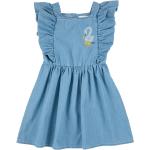 Pelican Denim Ruffle Dress Dresses & Skirts Dresses Casual Dresses Short-sleeved Casual Dresses Blue Bobo Choses