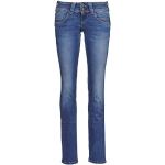 Naisten Siniset Puuvillaiset Pepe Jeans Venus Straight leg -farkut 28 alennuksella 