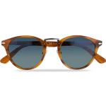 Persol 0PO3108S Polarized Sunglasses Striped Brown/Gradient Blue