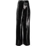 Naisten Mustat Polyesteriset Philipp Plein Paljetti Leveälahkeiset housut alennuksella 