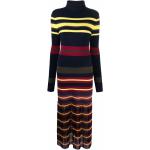 Philosophy Di Lorenzo Serafini striped knitted pleated dress - Blue