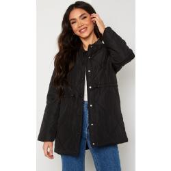Pieces Bee Spring Quilted Jacket Black M