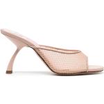 Naisten Vaaleanpunaiset Vegaaniset Mesh-kankaiset Koon 35,5 Avokärkiset Slip on -malliset Korkeakorkoiset sandaalit alennuksella 