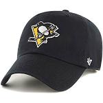 47 Brand RGW15 Clean Up Strapback Pittsburgh Penguins Schwarz, Size:ONE Size