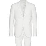 Plain Mens Suit Puku Valkoinen Lindbergh