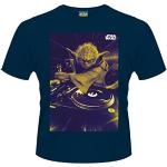 Miesten Siniset Koon XL Lyhythihaiset Konepestävät Star Wars Yoda O -kaula-aukkoiset Lyhythihaiset t-paidat 
