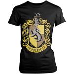 Naisten Mustat Koon L Harry Potter Hufflepuff T-paidat 