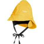Playshoes Boy's Kids Waterproof Rain with Fleece lining Hat, Yellow, Medium (Manufacturer Size:49cm)
