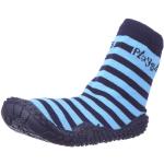 Playshoes Unisex-Child UV Protection Aqua Socks Stripes Bathing Beach Thong Sandals and Pool Shoes 174802 Navy/Light Blue 8.5 UK Child, 26 - 27 EU Regular