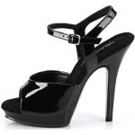 Pleaser Lip 109, Women's Sandals, Black (Blk/Blk), 2 UK (35 EU)