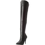 Pleaser Seduce 3010, Women's Slouch Boots, Black (Blk Faux Leather), 4 UK (37 EU)