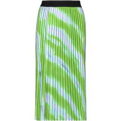 Pleated Skirt In Faded Stripe Print Green Coster Copenhagen