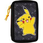 Pokémon #025, Filled Double Decker Accessories Bags Pencil Cases Black Pokemon