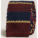 Polo Ralph Lauren Knitted Striped Tie Wine/Navy/Gold