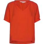 Popsypw Bl Tops Blouses Short-sleeved Red Part Two