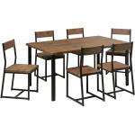 Pöytäryhmä pöytä 150x90 cm ja 6 tuolia LAREDO