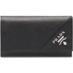 Prada leather keychain wallet - Black