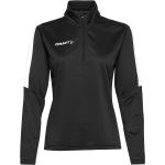 Progress Halfzip Ls Tee W Sport Sweat-shirts & Hoodies Sweat-shirts Black Craft