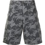 Pt01 leaf-print bermuda shorts - Grey