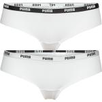 Naisten Valkoiset Mikrokuituiset Puma Brazilian-malliset alushousut alennuksella 