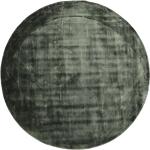 Tummanvihreät Viskoosiset Rugvista Pyöreät matot läpimitaltaan 200cm alennuksella 