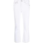 R13 flared cropped jeans - White