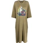 R13 Kurt Cobain print T-shirt dress - Green
