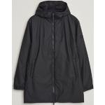 Miesten Mustat Polyesteriset Koon XL Tuulenpitävät Hupulliset Rains Plus-koon takit 