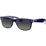 Ray-Ban Unisex Wayfarer Sunglasses (New Wayfarer) - blue transparent, size: 55 mm