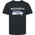 Recovered Clothing T-paita - NFL Seahawks Logo - S- L - varten Miehet - Musta