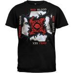 Red Hot Chili Peppers - Mens Blood Sugar Sex Magic Overdye T-Shirt X-Large Black