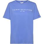 Naisten Siniset Koon M Lyhythihaiset Tommy Hilfiger Logo-t-paidat 