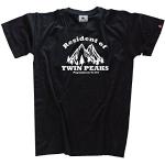 Shirtzshop T Shirt Resident of Twin Peaks, Schwarz, M