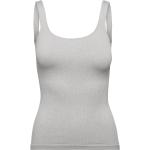 Ribbed Seamless Singlet Sport T-shirts & Tops Sleeveless Grey AIM'N