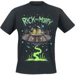 Rick And Morty T-paita - Spaceship - S- XXL - varten Miehet - Musta