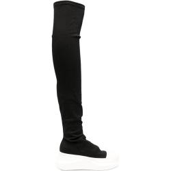 Rick Owens DRKSHDW Abstract 70mm thigh-high boots - Black