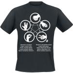 Rillit Huurussa T-paita - Rock Paper Scissors Lizard Spock - S- XXL - varten Miehet - Musta