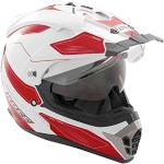 ROCC 771 Enduro Helmet, White/Red, Size M (57/58)