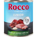 Rocco Junior siipikarja & peura + riisi koiranruoka