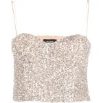 Rochas sequin-embellished top - Silver