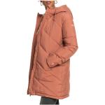 Naisten Vaaleanpunaiset Tekokuituiset Koon XL Hupulliset Roxy Pitkät takit alennuksella 