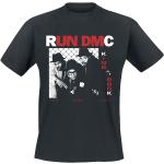 Run DMC T-paita - King Of Rock Photo - S- XL - varten Miehet - Musta