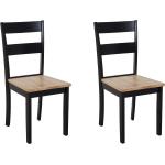 Ruokapöydän tuoli 2kpl ruskea/musta GEORGIA
