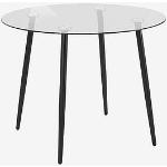 Mustat Pyöreät ruokapöydät läpimitaltaan 100cm 