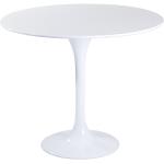 Valkoiset MDF-levystä valmistetut Bazh Pyöreät ruokapöydät läpimitaltaan 80cm 