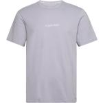 Miesten Harmaat Koon M Lyhythihaiset Calvin Klein O -kaula-aukkoiset Lyhythihaiset t-paidat 